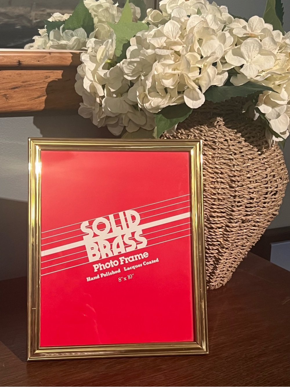 Solid Brass Photo Frame - Classic Brass Finish 8x10